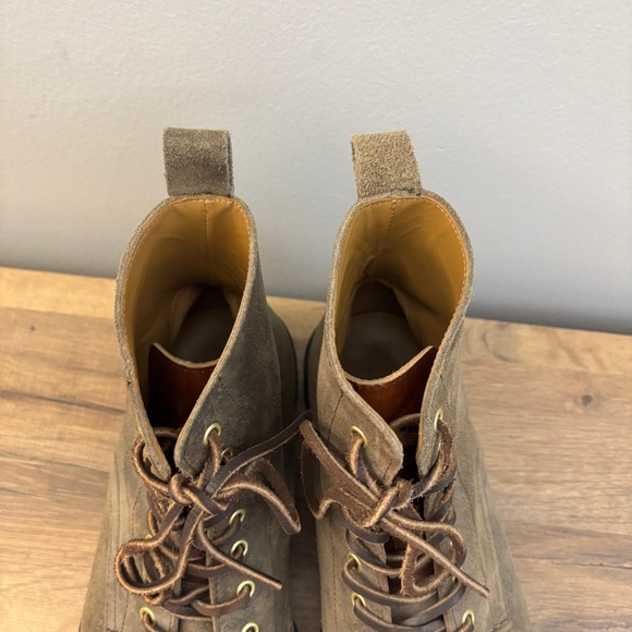 Oliver Cabell SB 1 Lace Up Boot Suede w/ Leather Laces Brown Men’s - Picture 5 of 10